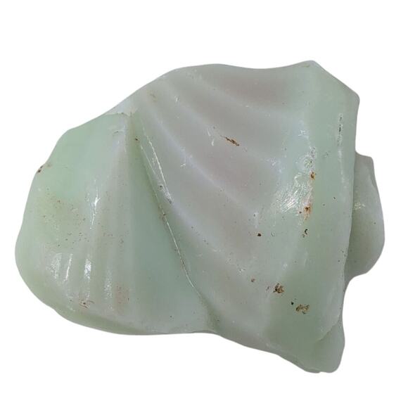 Lime Green Pink Art Glass Cullet Partially Molded Slag #5L113 - Picture 2 of 7